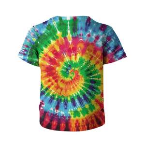 Moda calle Camisetas Mujer Tie Dye lavado manga corta Camiseta Crop Top deportes gimnasio camiseta - Product Image 6