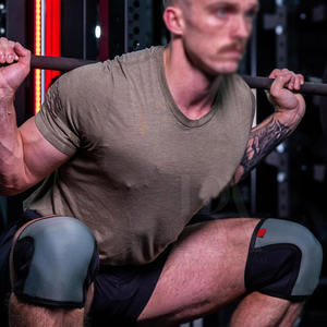 Fabricante profesional Bajo MOQ Mangas de rodilla Buena calidad Levantamiento de pesas Body Building Mangas de rodilla - Product Image 4