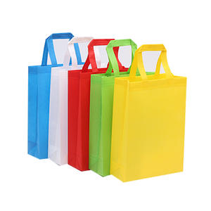 Bolsa de compras biodegradable, bolsa de tela reciclada con logotipo personalizado no tejido para negocios - Product Image 1