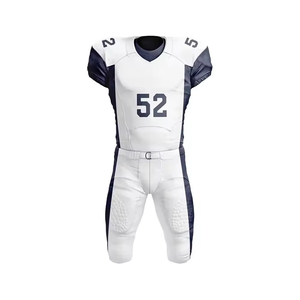 Totalmente personalizable 100% poliéster personalizado adulto uniforme de fútbol americano para hombres liso impreso conjuntos de uniformes juveniles - Product Image 3