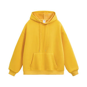 Sweat à capuche en velours polaire unisexe 360G à la mode hiver polyester coton chaud avec col imprimé élégant pour hommes et femmes - Product Image 2