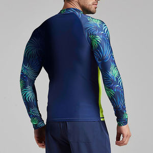 เสื้อแรชการ์ดของผู้ชายแบบปรับแต่งได้พร้อมโลโก้/สีที่กำหนดเองสไตล์ลำลองแขนเต็มแบบลำลอง - Product Image 2