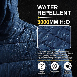 Veste d'hiver légère compressible pour hommes Veste d'hiver matelassée à capuche Veste d'hiver matelassée à capuche isolée pour hommes - Product Image 3