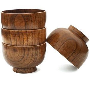 Bols de service polyvalents en bois avec des designs à la mode pour servir des salades de fruits ou des collations lors de rassemblements et d'événements - Product Image 3