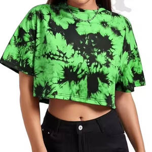 เสื้อยืดครอปของผู้หญิงเสื้อครอปผ้าฝ้าย100% 220gsm สตรีทแวร์ออกแบบได้เองพิมพ์ลายกราฟิก - Product Image 2