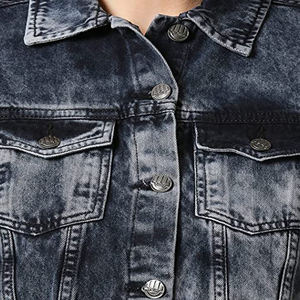 2024 Denim Jeans Veste Prix de gros Dames Denim Veste Femme Marque Personnalisée et Logo Femmes Skinny Denim Jean Vestes - Product Image 6