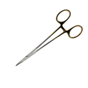 Pince de chirurgie Debakey de haute qualité 7 pouces droite demi or acier inoxydable motif lourd pince porte-aiguille prix bon marché - Product Image 6