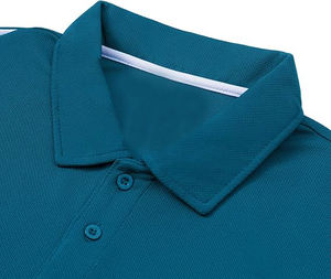 Polo 100% coton de haute qualité pour homme T-shirt tricoté respirant et décontracté personnalisable en différentes couleurs - Product Image 4