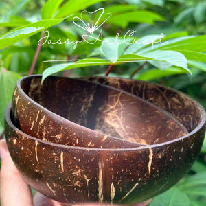 Tazón Reutilizable Hecho a Mano con Cáscara de Coco Natural, Ecológico, Duradero, Diseño a Prueba de Fugas, Apto para Lavavajillas, para Servir y Decorar el Hogar - Product Image 1