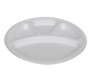 แผ่นกลมแบบใช้แล้วทิ้งขนาด11นิ้วทำจากชานอ้อย4ช่องเป็นมิตรกับสิ่งแวดล้อมปราศจากสารเคมี - Product Image 4