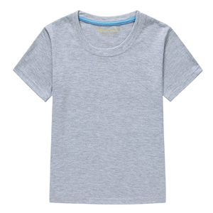 Buena calidad niños 100% algodón suave cuello redondo manga corta más tamaño 200 gramos liso niños camiseta para hombres - Product Image 3