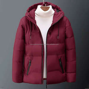 Chaqueta de Plumón Personalizada, Económica, Nueva Moda Masculina, Chaqueta Acolchada Informal para Exteriores, Abrigo Acolchado Cálido de Talla Grande - Product Image 2