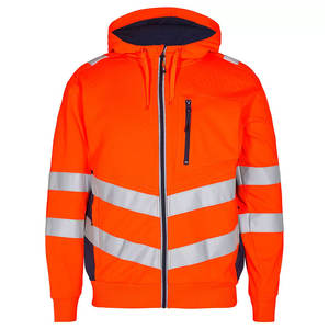 Sweat à capuche zippé de sécurité hivernal réfléchissant 3M sur mesure de haute qualité pour la circulation et la construction - Product Image 5