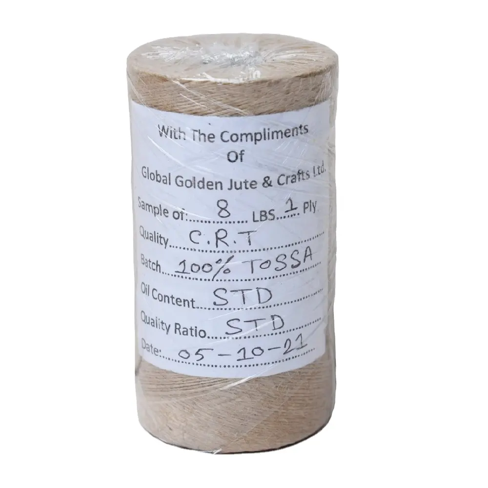 Imballaggio di fabbrica di alta qualità Hessian Sacking all'ingrosso fibra di filato di iuta prezzo interessante filato di iuta 100% naturale per filato di iuta
