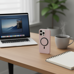 เคสหนังป้องกันการตกกระแทกพร้อมวงแหวนแม่เหล็กสำหรับ iPhone 14 Pro Max - Product Image 3