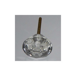 Tirador y perilla de cajón con forma de diamante de diseño elegante 2025 estilo único perillas de vidrio transparente de calidad cara a precio barato - Product Image 2