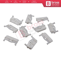 BCF5040 10 pièces de clips de fixation pour moulures de toit 7703077428 pour Megane Kangoo Doblo