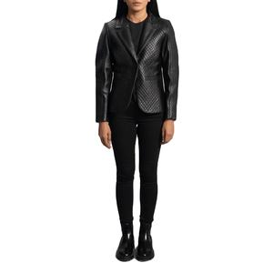 Chaqueta de Terciopelo para Mujer, Estilo Blazer, Talla Grande, Larga, Tejido Sólido, Color Personalizado, Botón Único - Product Image 1