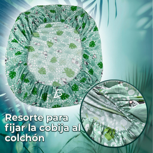 Ensemble de literie pour enfants Safari 4 pièces : 1 drap-housse, 1 drap plat, 2 taies d'oreiller - Product Image 2