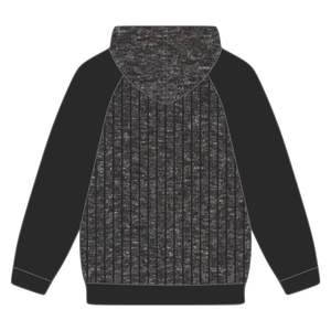 Embroidered Alpha APA Hoodie Premium Charcoal & <b>Black</b> Raglan Sleeves Pinstripe Design Greek Fraternity Apparel Divine Nine 190X - Product Image 3