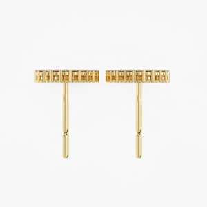 Stylish Lab Grown Diamond <b>Stud</b> <b>Earrings</b> for Women Rhodium Plated IGI Certified Trendy New Arrival Export Ready Jewelry Indian - Product Image 4