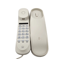 Vente en gros filaire Trimline Phone Slim WallMount Téléphone noir pour bureau à domicile et hôtel pour salle de bain