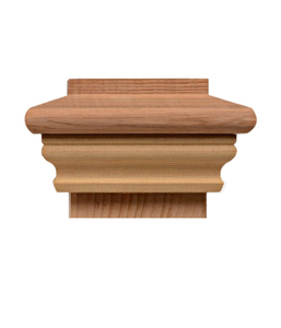 Capuchon de poteau décoratif en bois massif du Vietnam de style design moderne Formes personnalisées Aspect sculpté Support OEM pour pièces d'escalier pour hôpital - Product Image 1