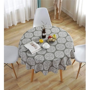 120 100% Cotton Luxury Disposable Waterproof Tablecloths White & Black Home Party Wedding Oil/Spill Proof Wipeable - Product Image 1