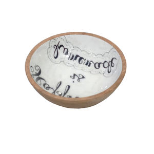 Cuenco para servir más vendido en madera pura con revestimiento de esmalte Cuenco de madera para ensalada moderno para cocina y mesas Regalos decorativos - Product Image 1