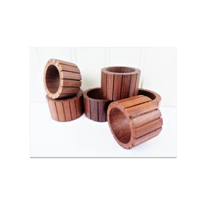 Servilletero de madera de escritorio para decoración del hogar, soporte para pañuelos con diseño circular, Calidad exclusiva para la venta - Product Image 6