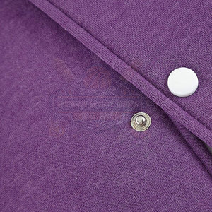 Chaqueta Letterman con logotipo personalizado con cuello levantado Ropa de moda de calidad premium con mangas largas - Product Image 6