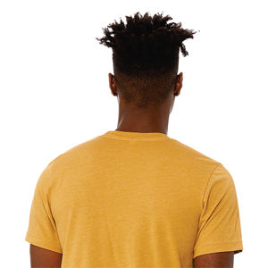 Unisex Heather Mustard CVC T-<b>Shirt</b> - 52% Airlume Cotton, 48% <b>Polyester</b>, 4.2 Oz, Short Sleeve - Product Image 6