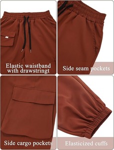 Nuevos pantalones casuales para hombre Pantalones de color sólido elásticos de moda de alta calidad Pantalones ajustados - Product Image 3