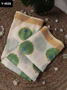 Colecciones de Sari de seda Banarasi para bodas y festivales indios con trabajo de tejido pesado Colecciones de Sari de gama baja para mujeres - Product Image 5