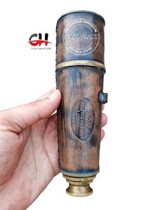 Télescope marin vintage en laiton brun artisanal Calvin Handicraft, 18,7 pouces, jumelles nautiques pour la décoration de la maison - Product Image 2