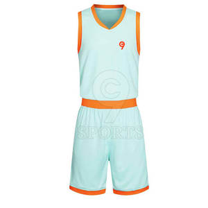 Ensemble maillot et short à col en V personnalisable, uniforme de basketball respirant pour l'entraînement en équipe et l'utilisation le jour du match - Product Image 6