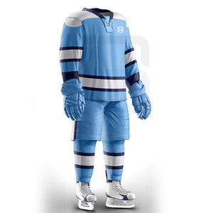 Uniforme de Hockey sobre Hielo de Alta Calidad para Adultos de Talla Grande, Personalizable con Logotipo, Nombre del Equipo OEM, Impresión, 100% Poliéster, Secado Rápido, Deportivo - Product Image 3