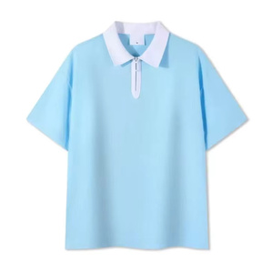 Fabricant bangladais 200g coton respirant hommes pour polo Logo brodé personnalisé motif solide anti-rides - Product Image 1