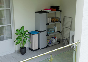 Supports de rangement sans vis Mongardi de qualité supérieure Support en plastique PVC étanche durable non pliant amovible multifonction - Product Image 4