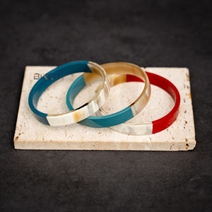 Juego de Pulseras de Cuerno de Búfalo Natural de Diseño Bohemia, Brazaletes de Moda, Artesanía de Lujo de Vietnam, 1 cm, Venta al por Mayor - Product Image 1