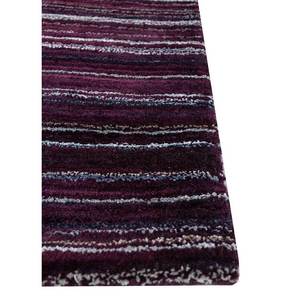Alfombra de Lana y Viscosa Tufted a Mano de Gran Tamaño Acar Tra-14447, Diseño a Rayas Rosa y Morado para el Hogar o Pasillo, 4m de Ancho, 10mm, para Adolescentes - Product Image 4
