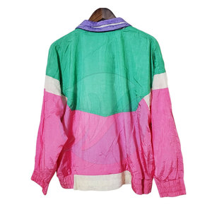 ชุดเซ็ต 2 ชิ้น เสื้อแจ็คเก็ตกันลมสำหรับผู้หญิง สไตล์ลำลอง ฤดูใบไม้ผลิ/ฤดูร้อน ผลิตจากวัสดุทนทาน ระบายอากาศได้ดี ผลิตจากโพลีเอสเตอร์/ไนลอน รับผลิตแบรนด์ส่วนตัว - Product Image 4