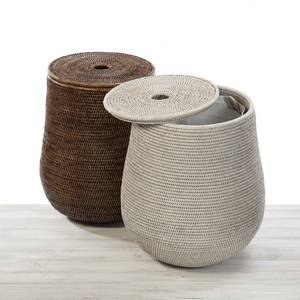 Rattan bin basket <b>hamper</b> bins <b>with</b> removable <b>lid</b> container <b>hampers</b> for home storage organization - Product Image 5