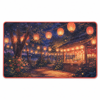 Tapis de souris de jeu d'anime japonais, grand tapis de bureau en polyester recyclé, antidérapant, 3 mm, motif personnalisé pour configuration PC