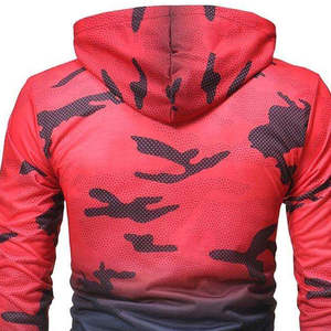 เสื้อฮู้ดพิมพ์ลายซับลิเมชันของผู้ชายเสื้อมีฮู้ดสีแบบตามความต้องการที่กำหนดเอง - Product Image 6
