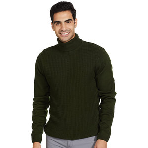 Suéter de cuello alto para hombre Suéteres Suéter de manga larga de punto de cuello alto transpirable - Product Image 1