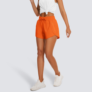 2024 été femmes taille haute décontracté survêtement Biker Shorts LOGO personnalisé conception respirante avec couleur unie - Product Image 5