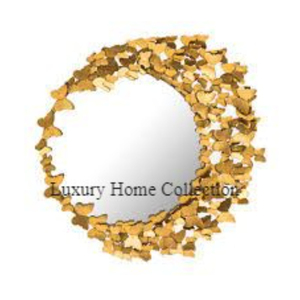 Espejo de pared decorativo para baño y tocador, marco múltiple de Color dorado, marco de espejo montado en la pared económico, Color dorado - Product Image 2