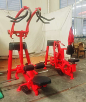 Mesin Lat Pulldown Komersial SK-HST-3 dengan Beban Plat, Peralatan Penguatan Otot Punggung dengan Sandaran Duduk untuk Latihan di Pusat Kebugaran