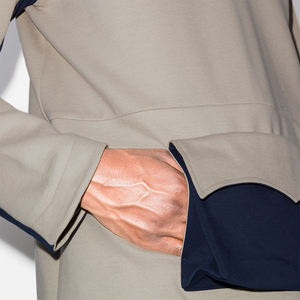 Unisex <b>Men's</b> Hoodie <b>Long</b> <b>Sleeves</b> Big Pocket Custom Wholesale Color-Block Design 100% Cotton for Winter Minimum Order 2 Pieces - Product Image 4